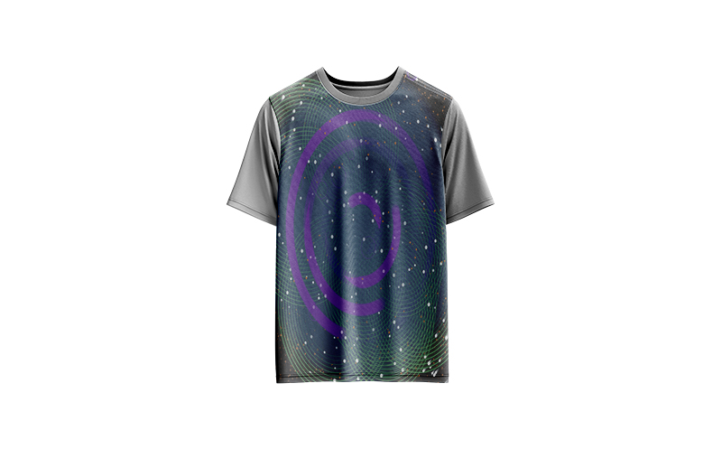 Celestial Frost Arcs — Generative artwork of cosmic arcs, stars, and frost particles